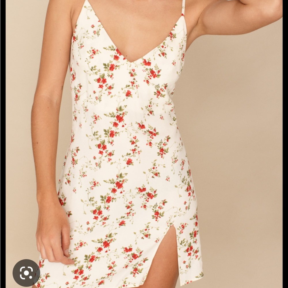 Reformation Marlowe Short Floral Dress